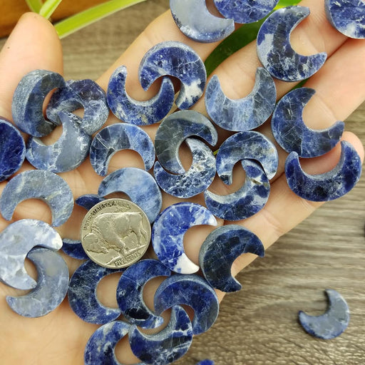 Sodalite Crescent Moons, Small