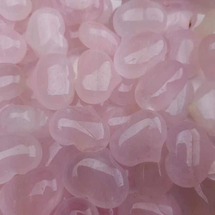 Rose Quartz Puffy Hearts