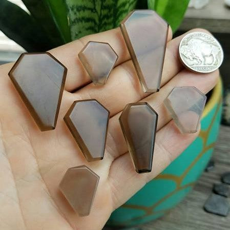 Smoky Quartz Coffin Sets