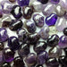 Chevron Amethyst Puffy Hearts