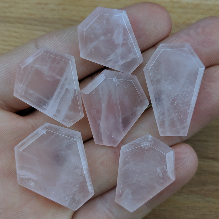 Rose Quartz Crystal Coffins