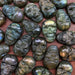 Labradorite Skull Carving Cabochons