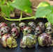 Dragon Blood Jasper Carved Skulls