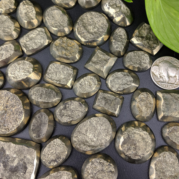 Pyrite Druzy Cabochons