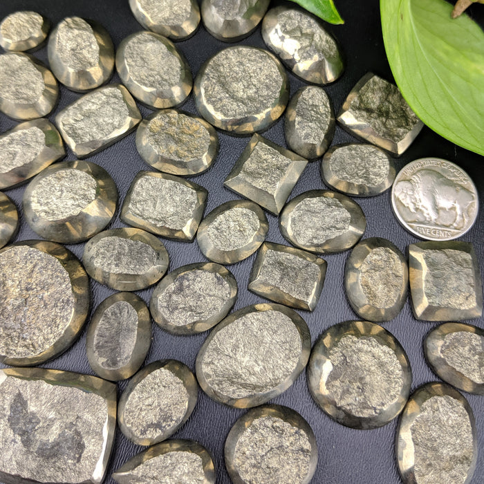 Pyrite Druzy Cabochons