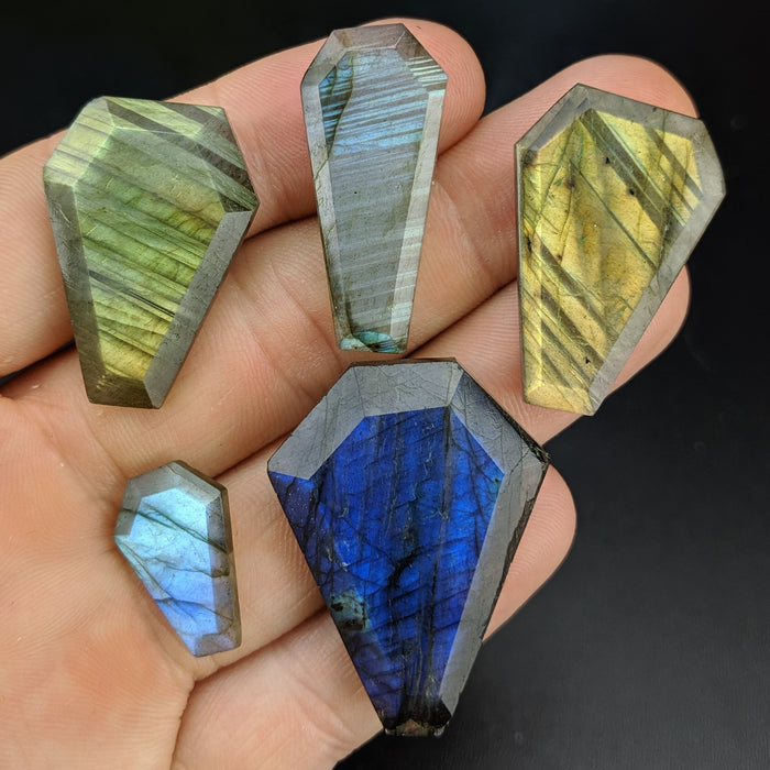 Labradorite Coffin Sets