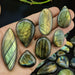 Labradorite Cabochons, Assorted Shapes