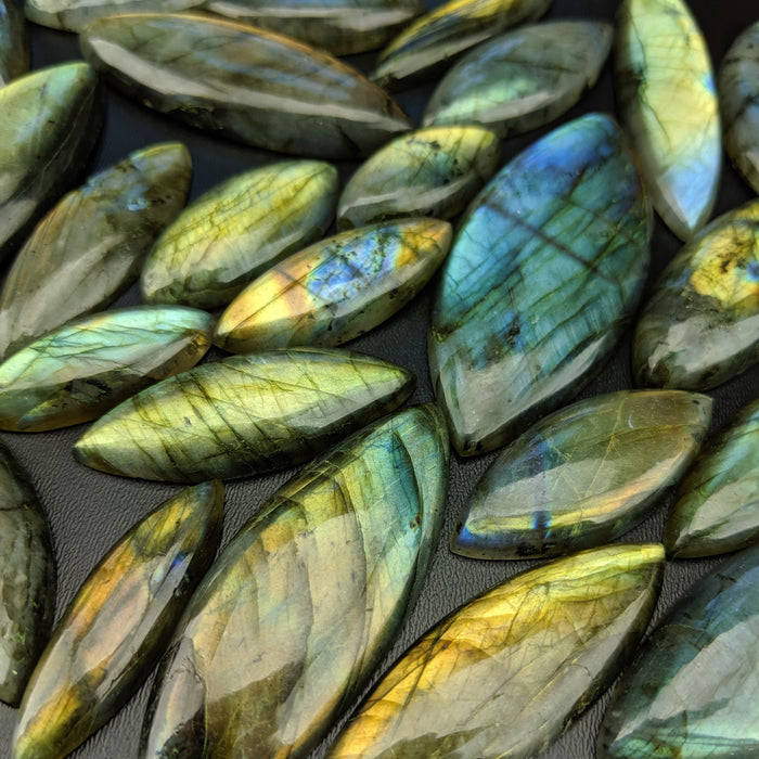 Labradorite Marquis Cabochons