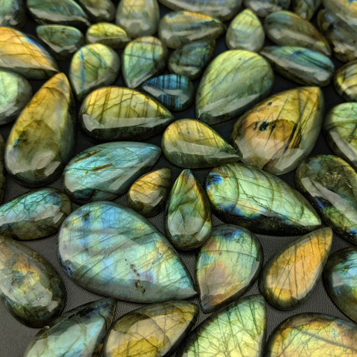 Labradorite Teardrop Cabochons