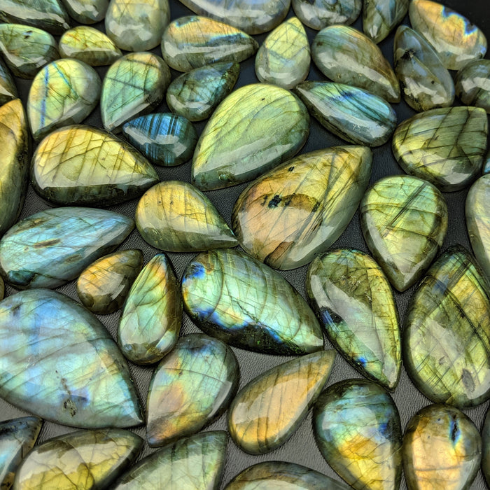 Labradorite Teardrop Cabochons