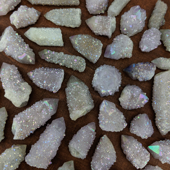 Spirit/Cactus Quartz Points with Aura