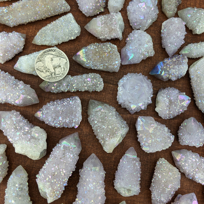 Spirit/Cactus Quartz Points with Aura