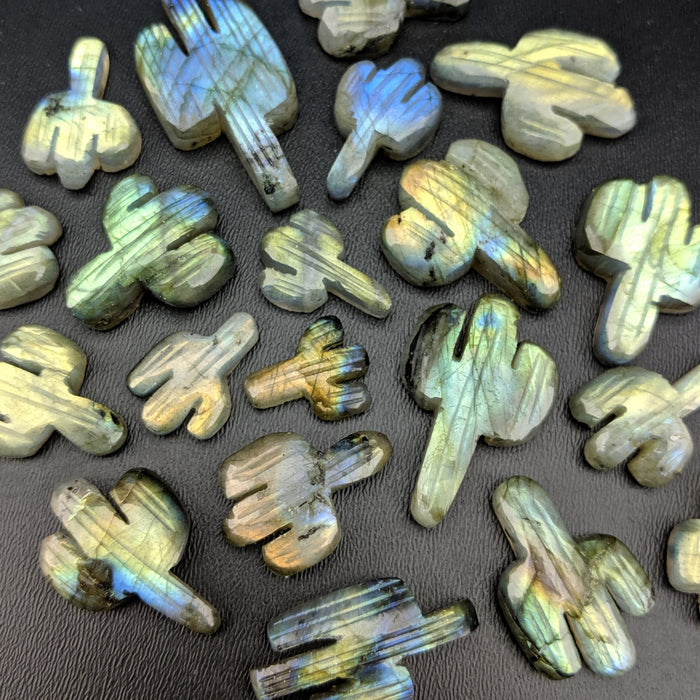 Labradorite Cactus Cabochons ~ Second Quality