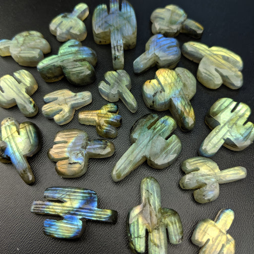 Labradorite Cactus Cabochons ~ Second Quality