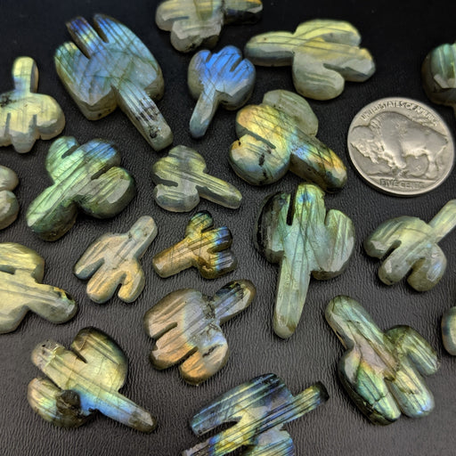 Labradorite Cactus Cabochons ~ Second Quality