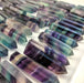 Rainbow Fluorite Polished Points, Small