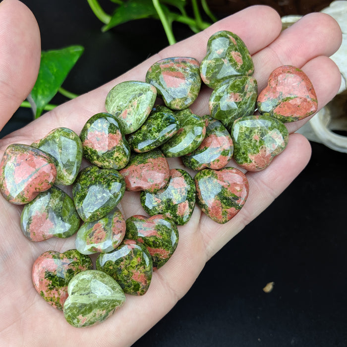 Unakite Hearts, Mini