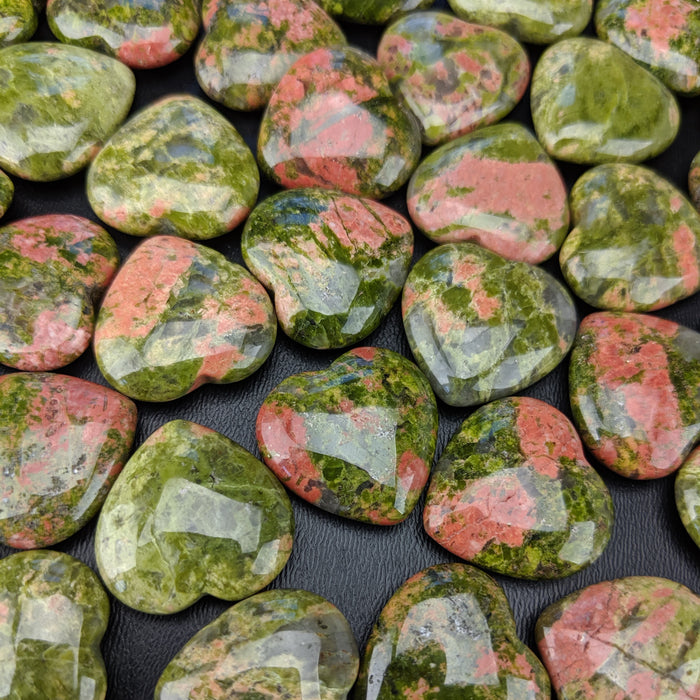 Unakite Hearts, Mini