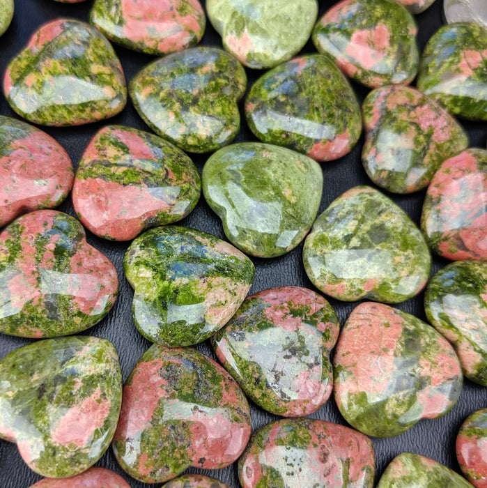 Unakite Hearts, Mini