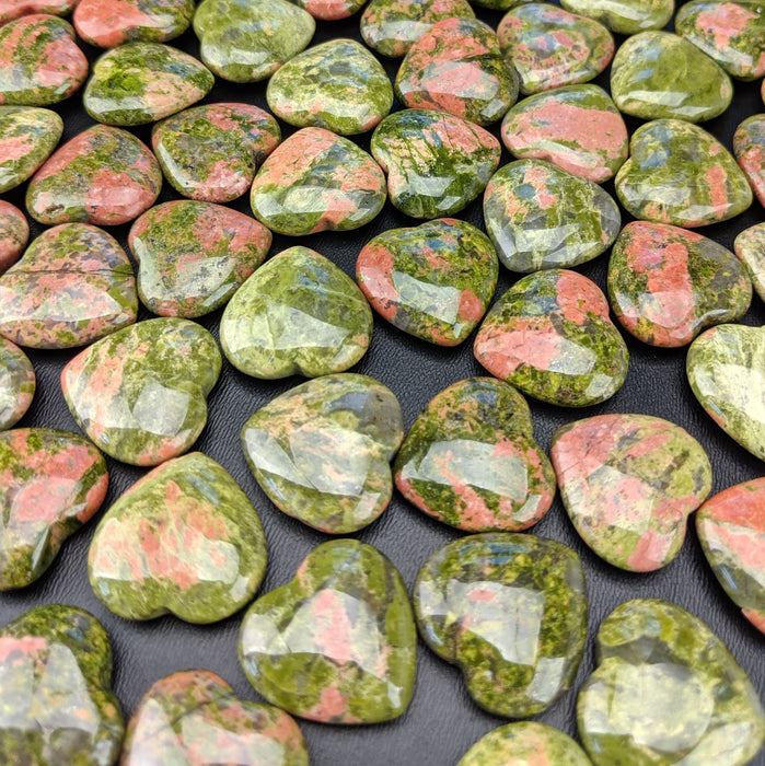 Unakite Hearts, Mini