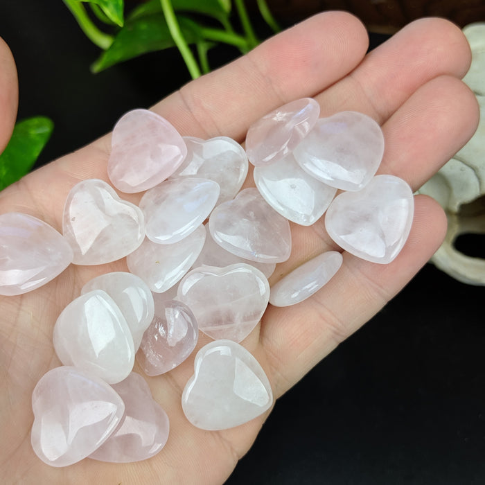 Rose Quartz Hearts, mini