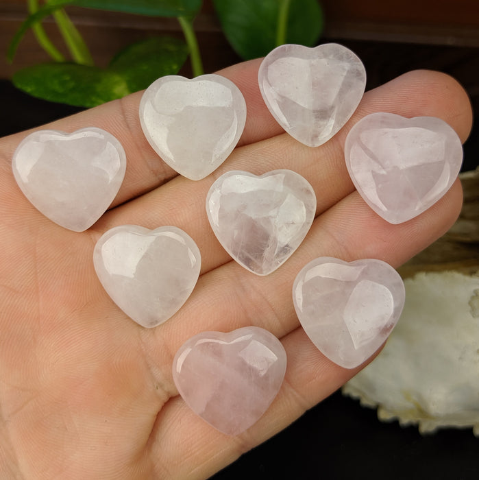 Rose Quartz Hearts, mini