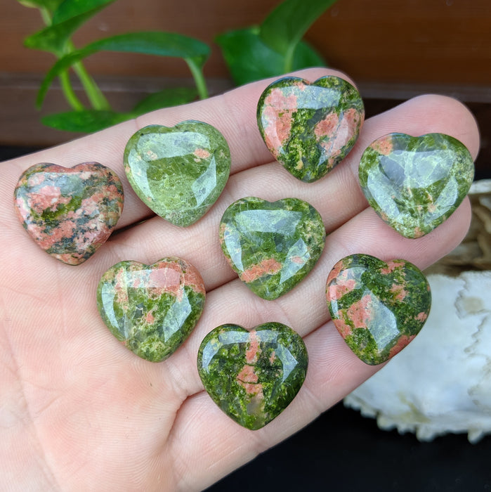 Unakite Hearts, Mini