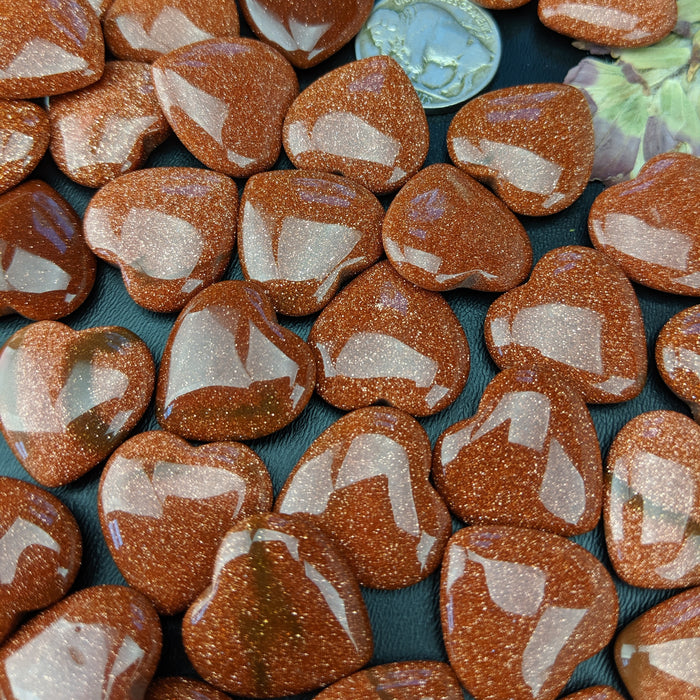 Red Goldstone Hearts, Mini