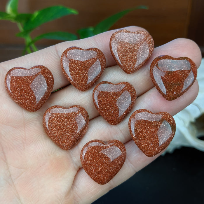 Red Goldstone Hearts, Mini