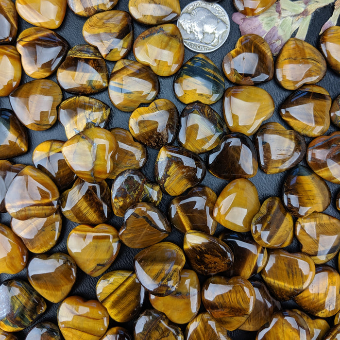 Tigers Eye Hearts, Mini