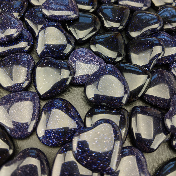 Blue Goldstone Hearts, Mini