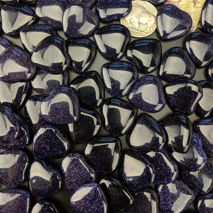 Blue Goldstone Hearts, Mini