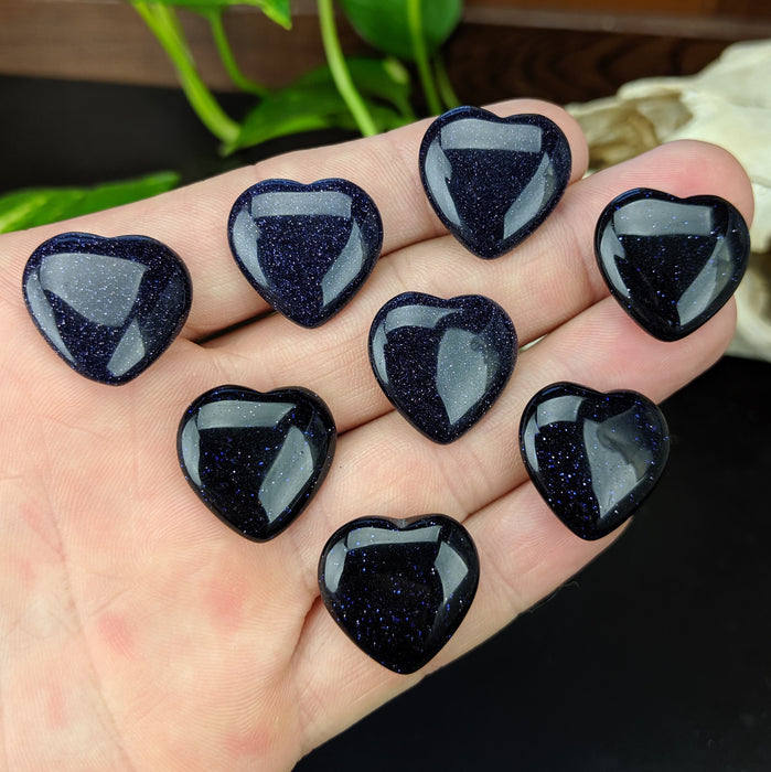 Blue Goldstone Hearts, Mini