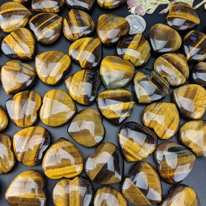 Tigers Eye Hearts