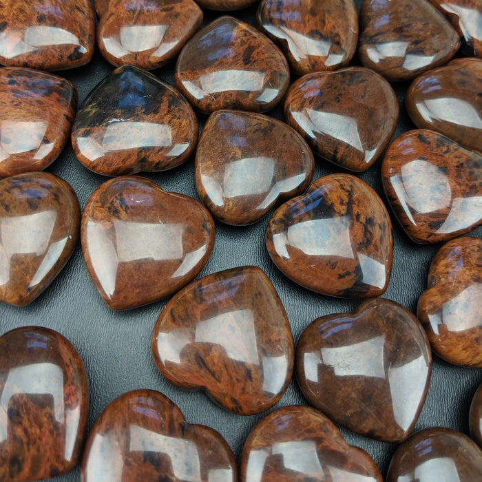 Mahogany Obsidian Hearts