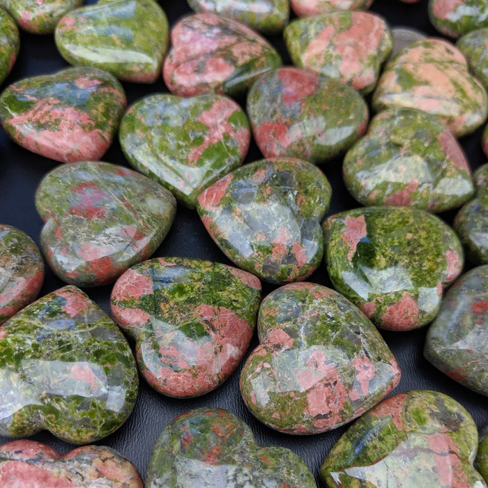 Unakite Hearts