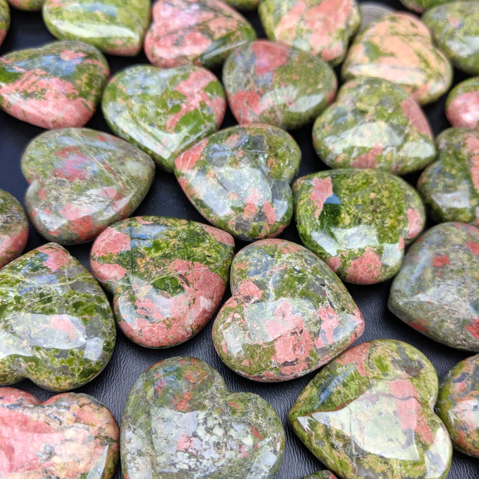 Unakite Hearts