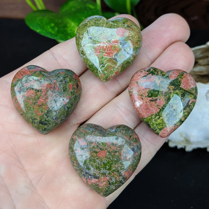 Unakite Hearts