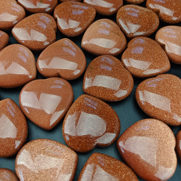 Red Goldstone Hearts