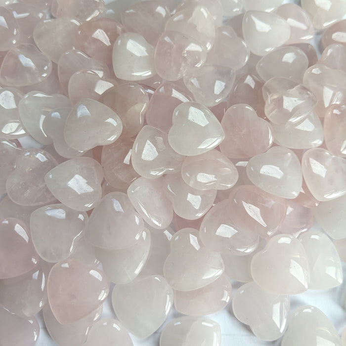 Rose Quartz Hearts, mini