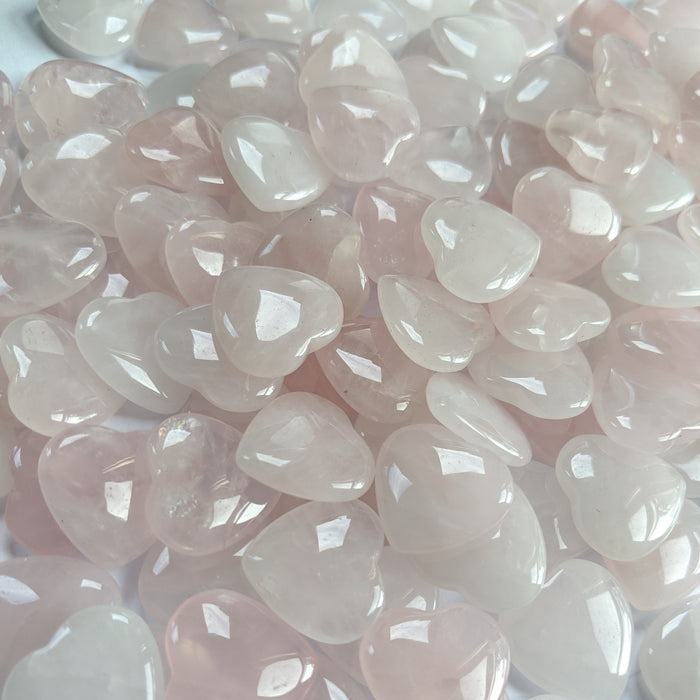 Rose Quartz Hearts, mini