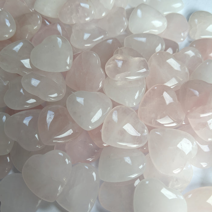 Rose Quartz Hearts, mini