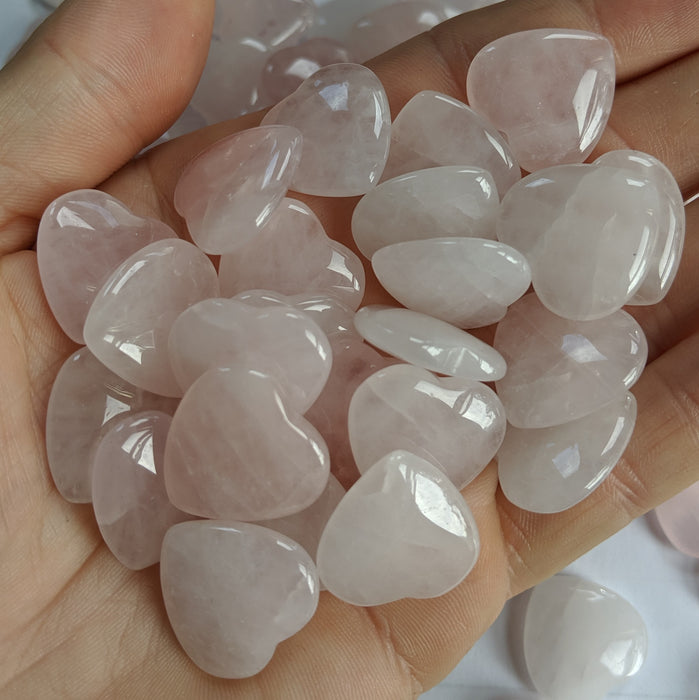 Rose Quartz Hearts, mini