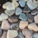 Blue Quartz Hearts, Dyed