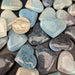 Blue Quartz Hearts, Dyed