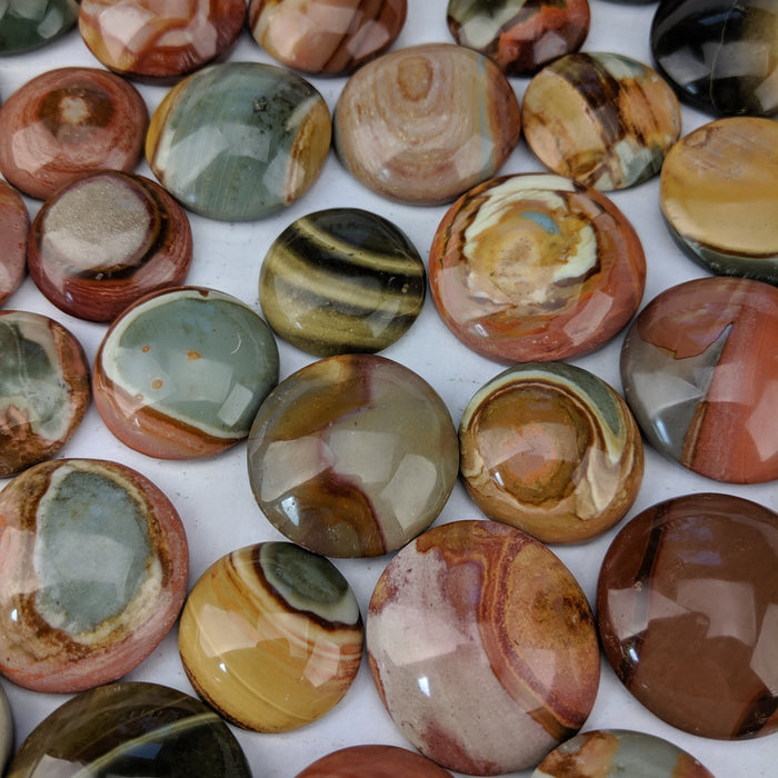 Polychrome Jasper Round Cabochons