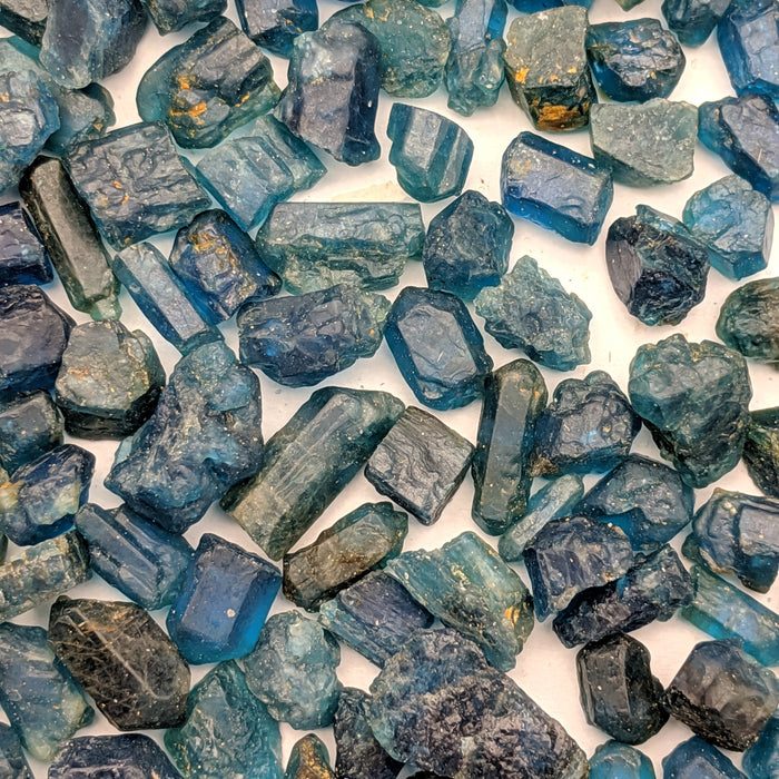 Blue Apatite Crystals, Brazil 25 gram set (approximately 60-70 pieces)