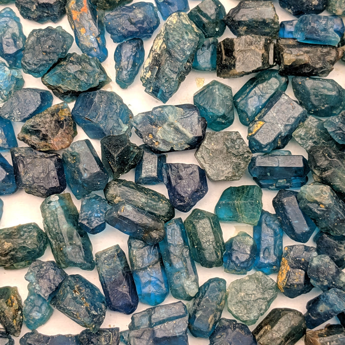 Blue Apatite Crystals, Brazil 25 gram set (approximately 60-70 pieces)