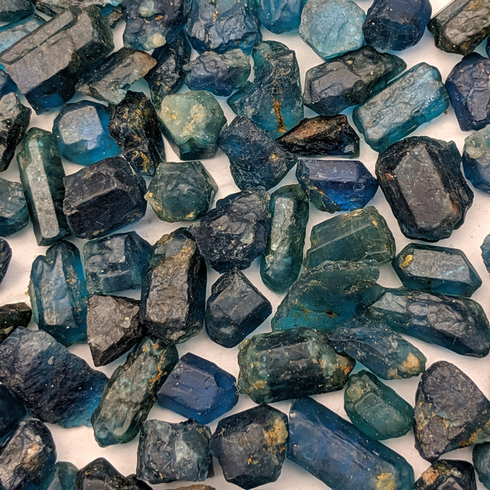 Blue Apatite Crystals, Brazil 25 gram set (approximately 60-70 pieces)