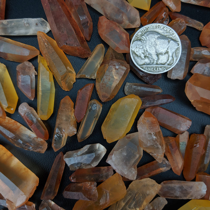 Hematite Quartz Points